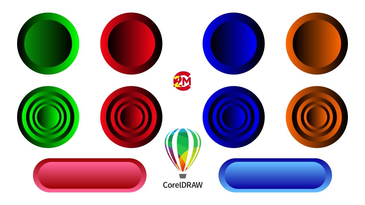 How to Make 3D Button in CorelDraw