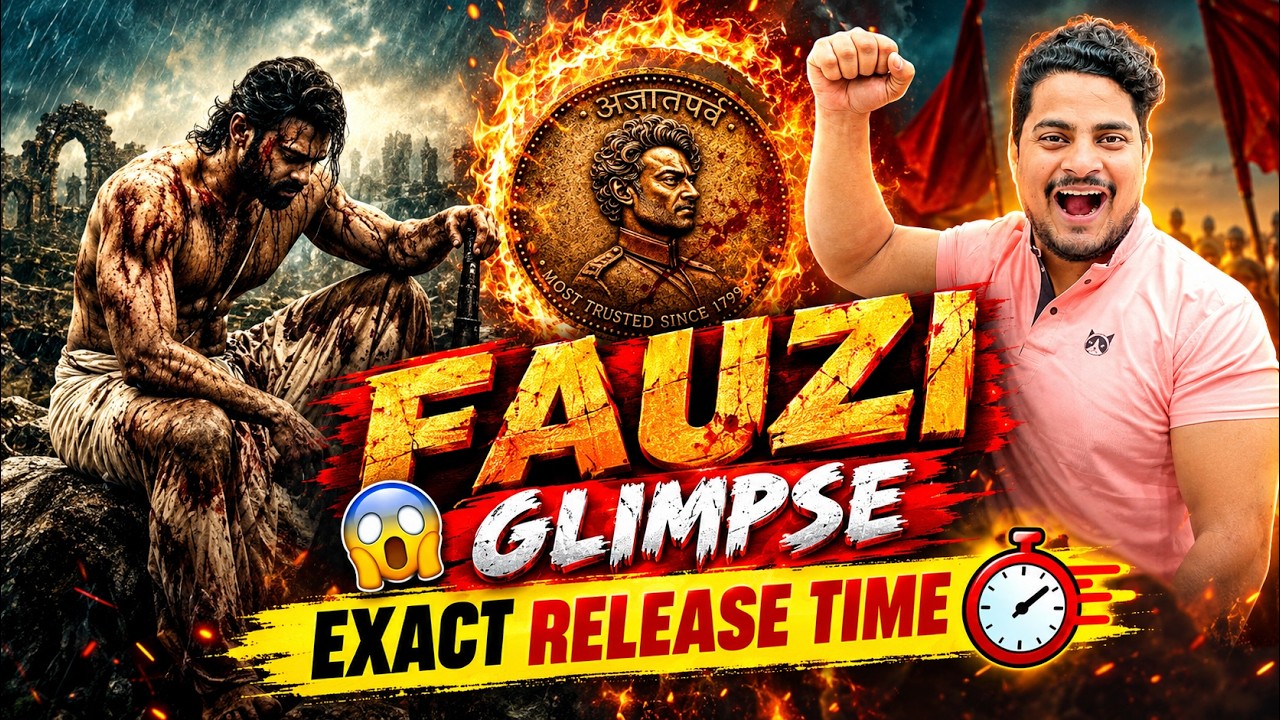 Fauzi Movie Official Glimpse Release Time | What Is File No 25 Reveal | Fauzi Teaser Release Time 