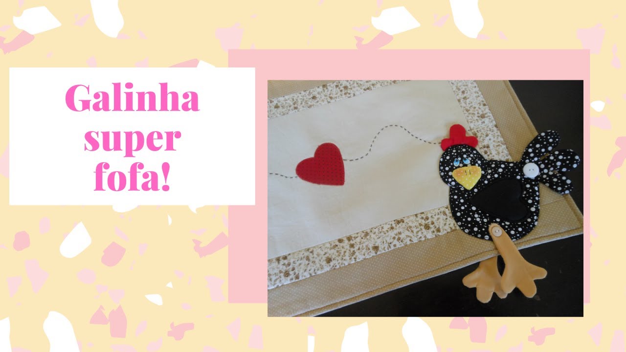 Galinha fofa de patchwork
