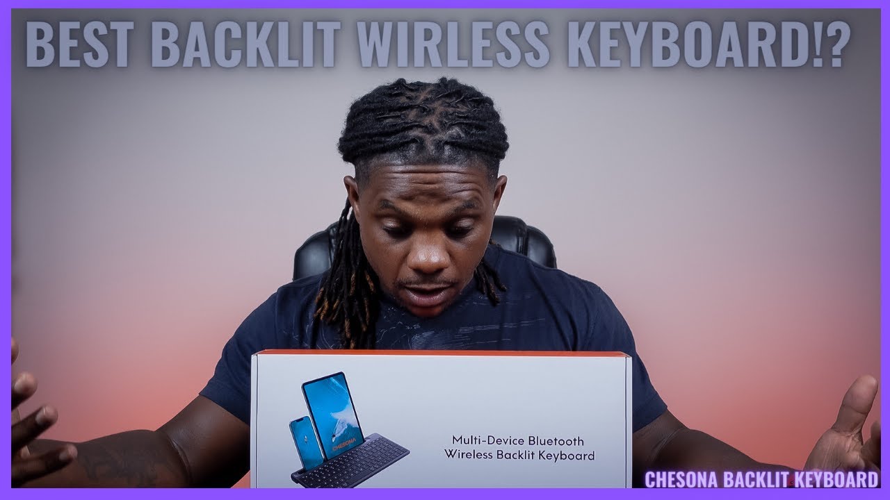 Chesona NEW 7 Color Backlit Bluetooth Wireless Keyboard | Windows, Mac, Android, Ipad