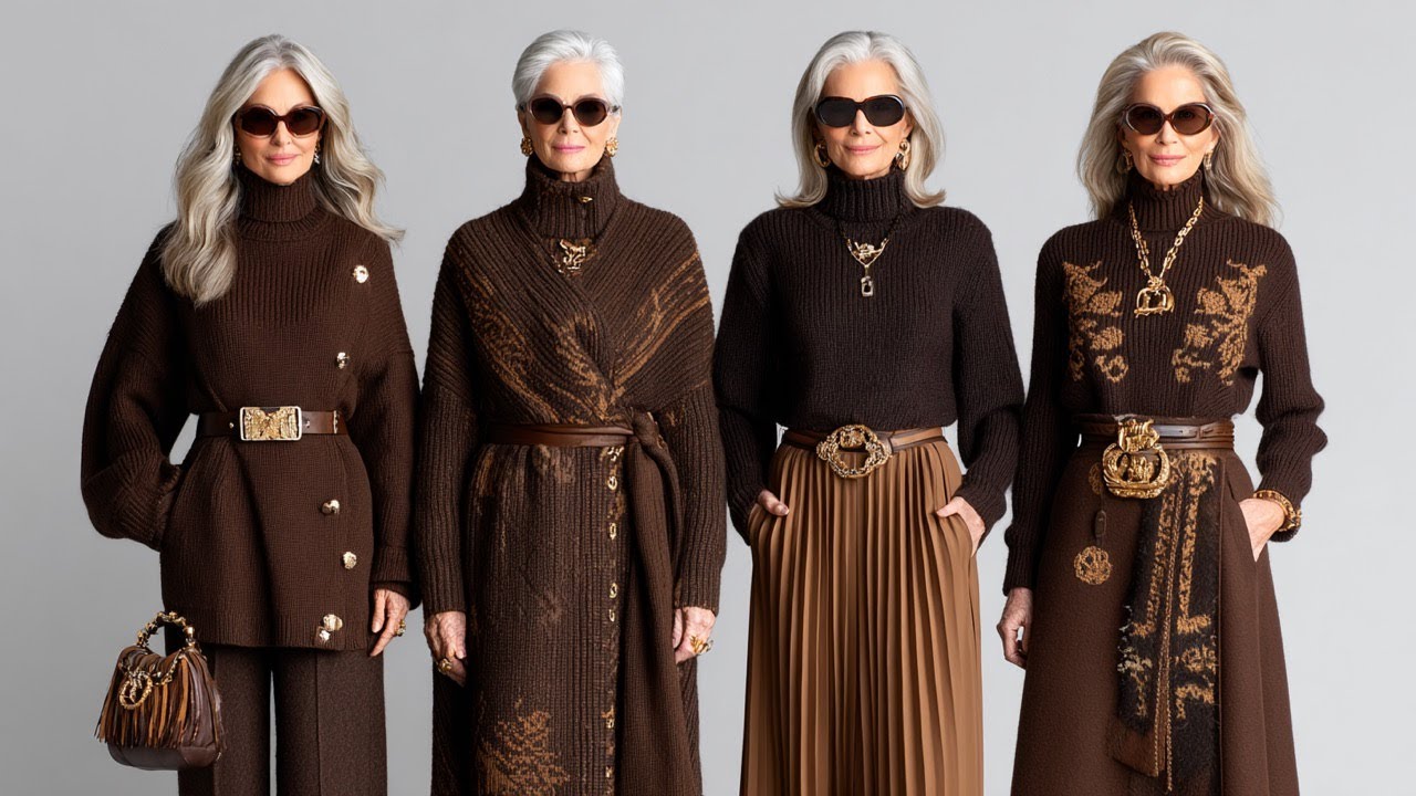 Ralph Lauren Осень/Зима 2026: Формула «Темно-верблюжий» и «Черный» — выбор женщин старше 60 лет.