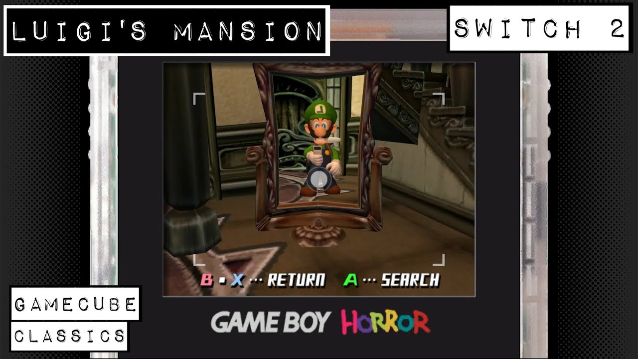 Luigi's Mansion — геймплей Switch 2 — классика Nintendo GameCube