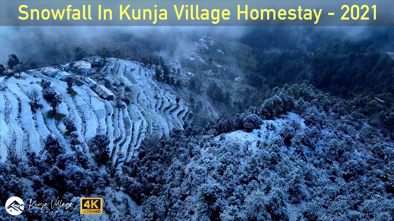 Snowfall in Uttarakhand Almora Jageshwar During Winters 2021