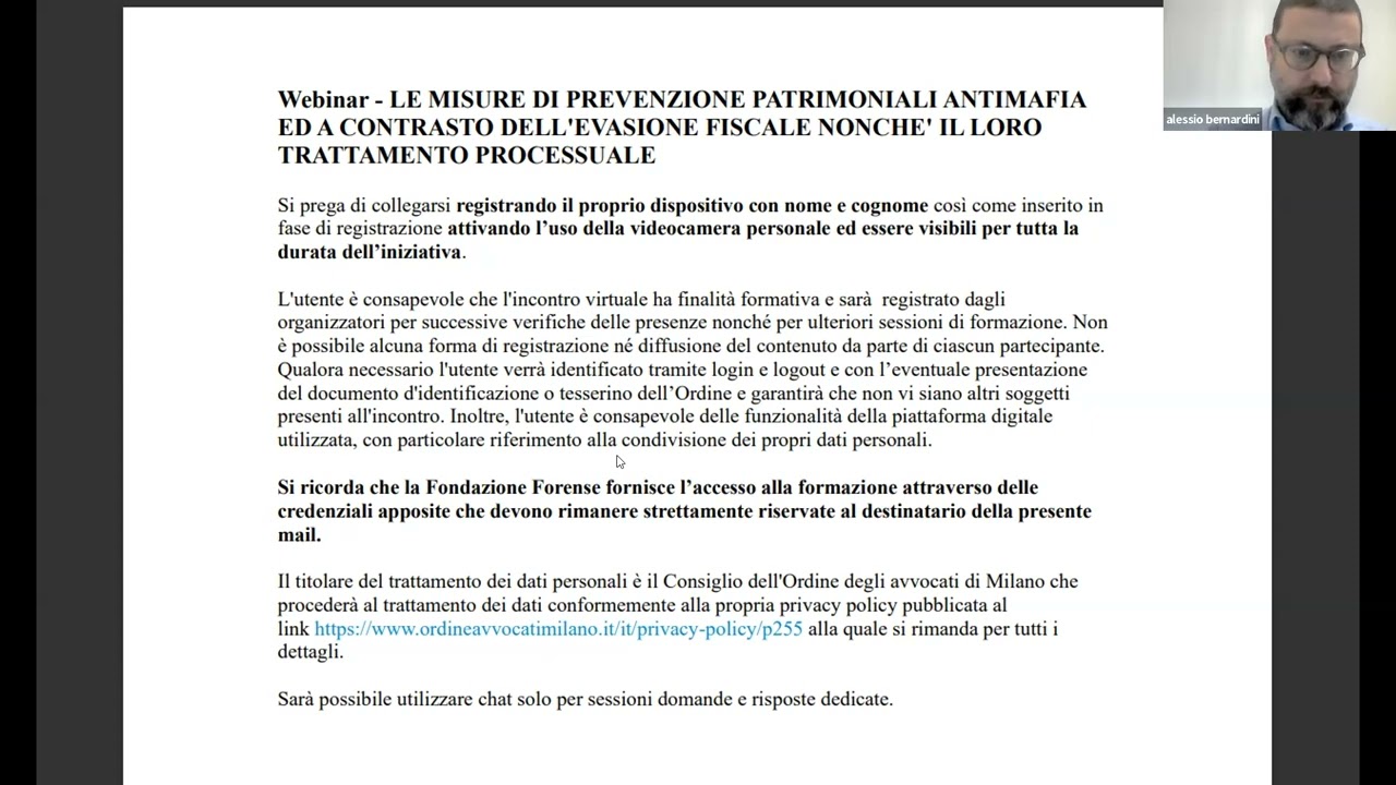 LE MISURE DI PREVENZIONE PATRIMONIALI ANTIMAFIA ED A CONTRASTO DELL'EVASIONE FISCALE