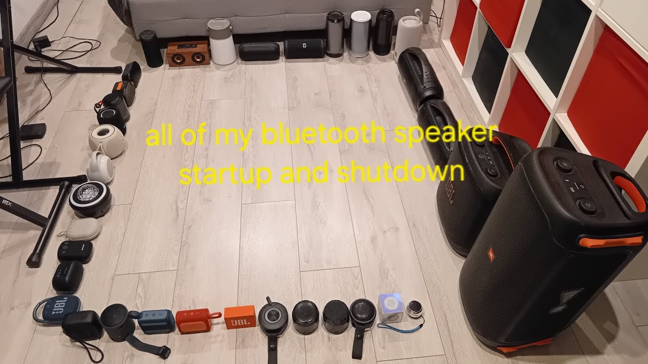 All of my bluetooth speaker startup and shutdown 