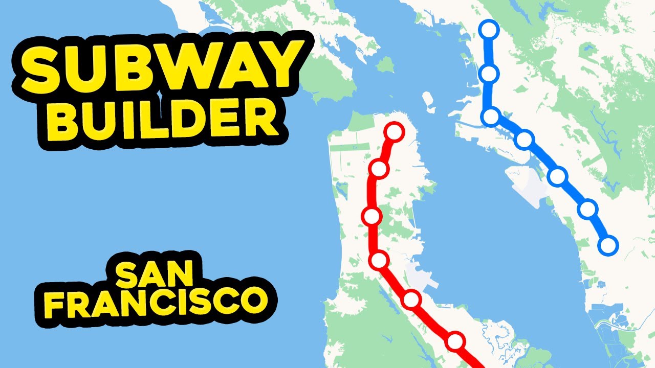 Building a SAN FRANCISCO Subway Network in Subway Builder