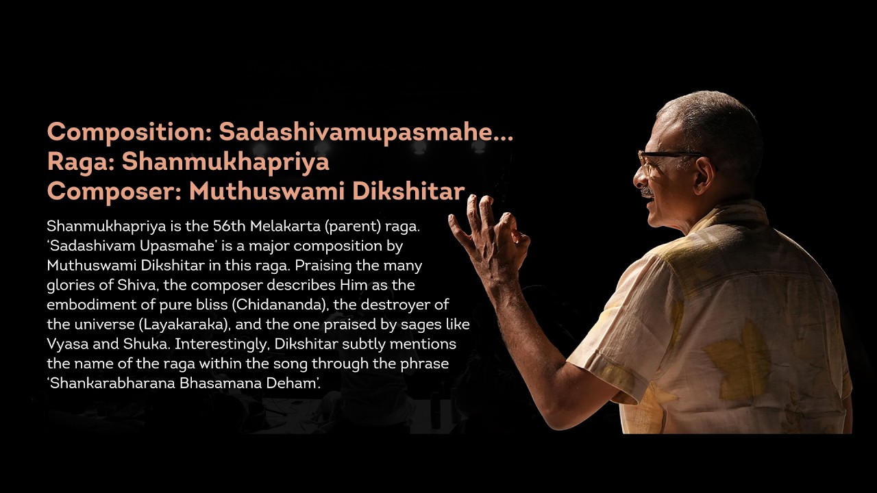 Sadashivam Upasmahe &ndash; Muthuswami Dikshitar Kriti | TM Krishna