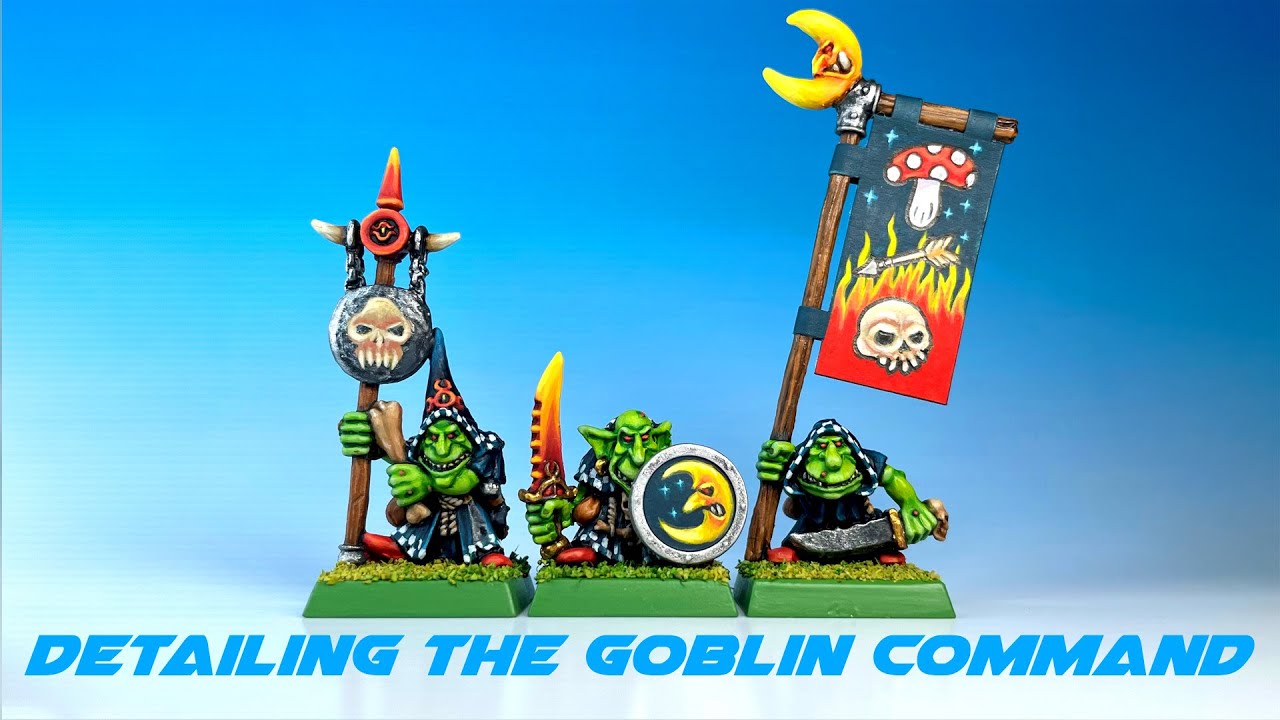 Painting 4th Edition Orcs & Goblins - 04 Detailing the Goblin Command