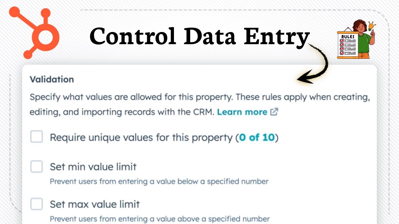 How to Set validation rules for HubSpot (Basic Data Accuracy)