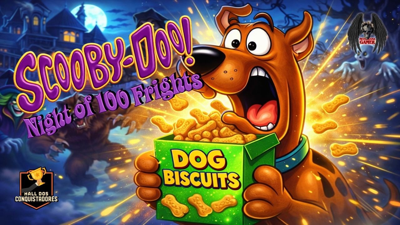 Cão assustado com biscoitos mágicos #ScoobyDooNightof100Frights #GameCube #meteoramagamer