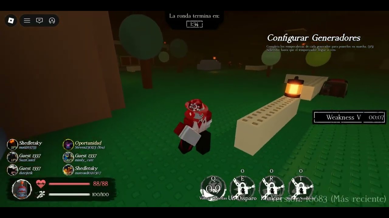 Chance m4 nivel 100