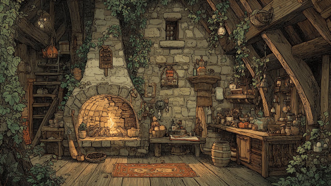 The Hearth of Quiet Hours - Cozy Medieval Music for Winter Evenings
