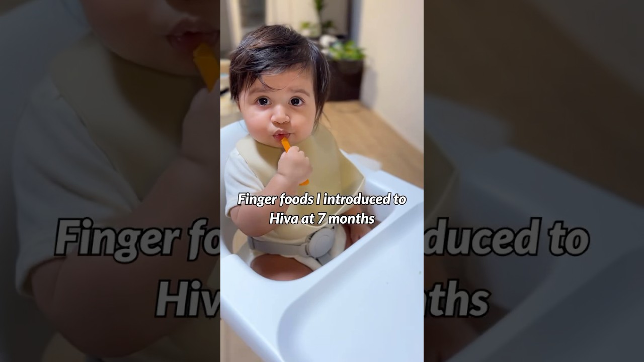 Finger food options for 7 months old baby! #babyfood #fingerfood #babyfoodideas #blw #7monthsoldbaby