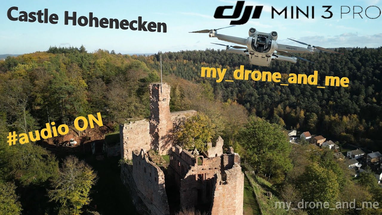 Burg Hohenecken, Germany Rheinland/pfalz [4K] DRONE FOOTAGE