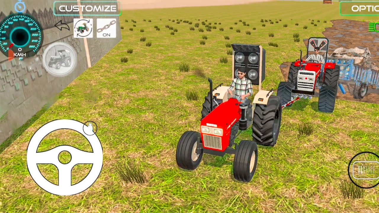 Swaraj vs Massey: Heavy Tochan Challenge! 🚜 DJ Tractor Mud Pulling | Indian Tractor Simulator 3D