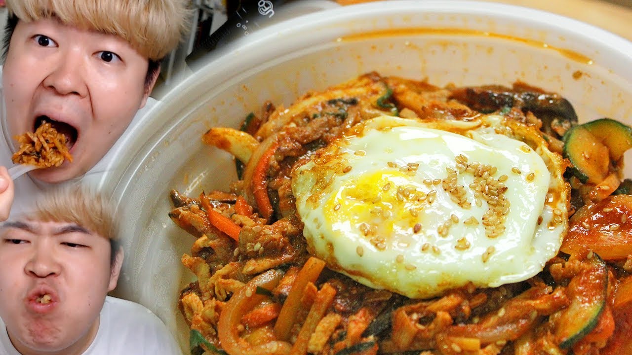 중화비빔밥+미니탕수육 먹방입니다!!