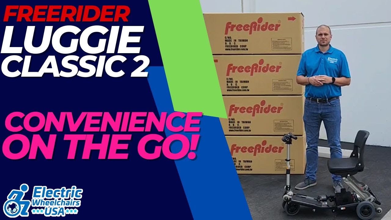 FreeRider USA Luggie Classic 2 Foldable Travel Scooter [2024]