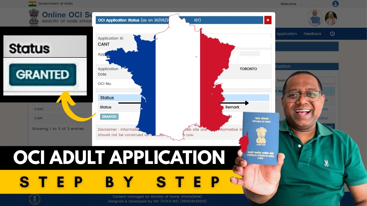How to Apply for an OCI Card from France (2025 Guide) | VFS Global Full Process Explained