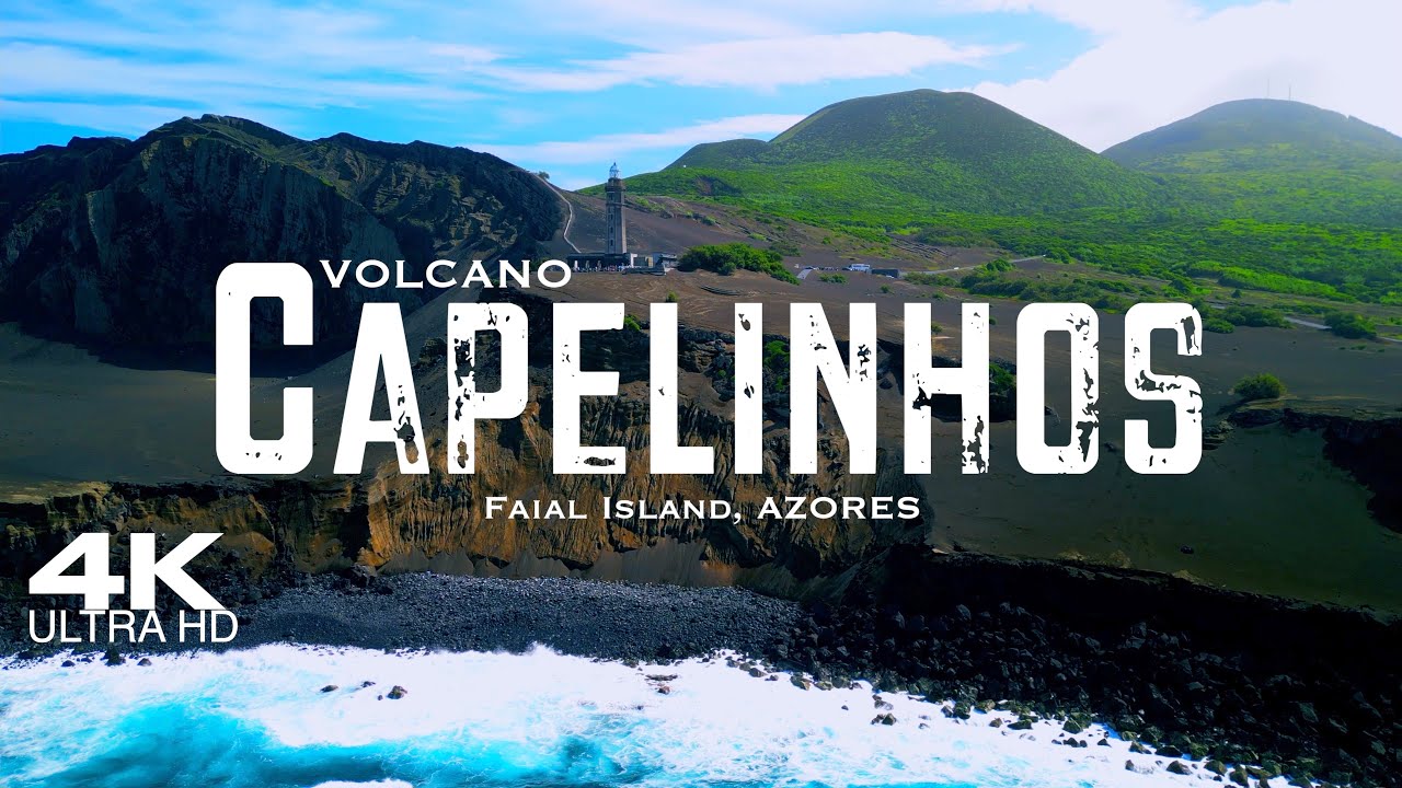 CAPELINHOS Volcano 🇵🇹 Faial Drone Aerial 4K | Azores Açores Portugal