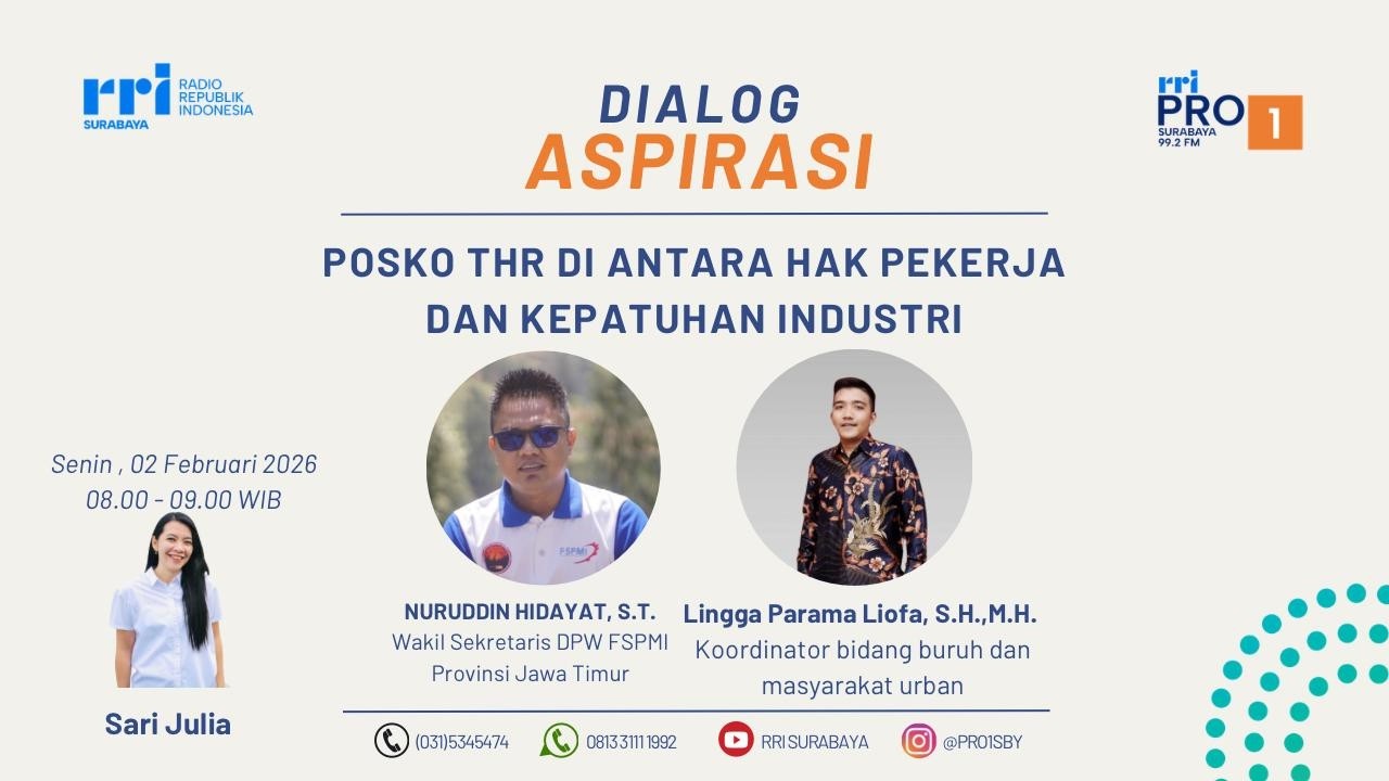 📌 Dialog Aspirasi || Posko THR di antara Hak Pekerja dan Kepatuhan Industri