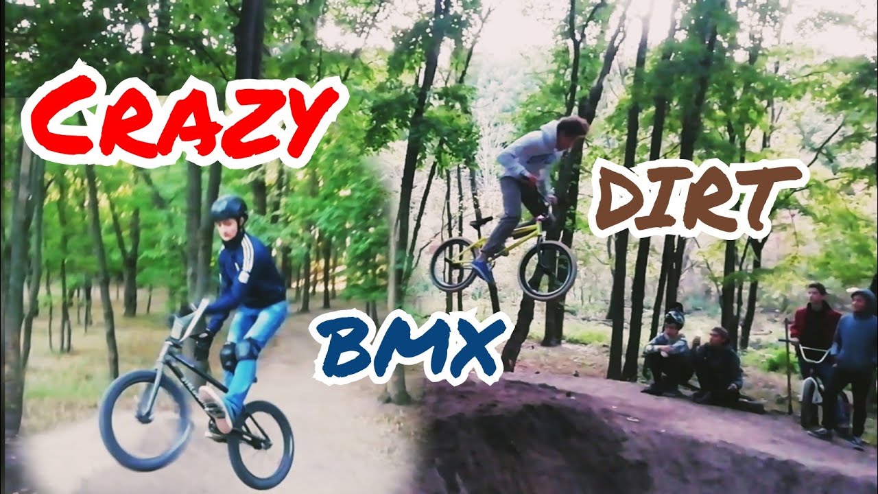 Crazy bmx dirt/NEW TRICKS/угарчик...