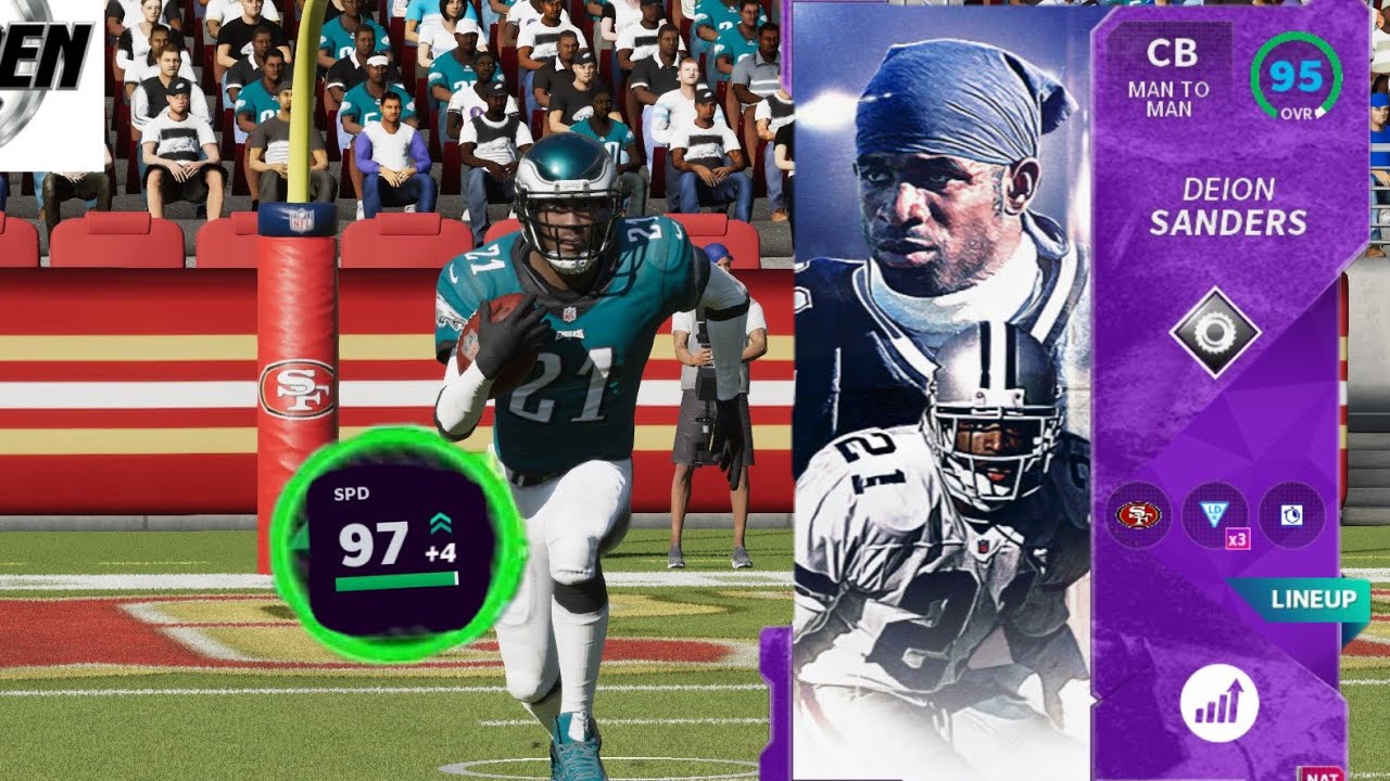 POWER UP DEION SANDERS - 97 SPEED!! - Madden 21 Gameplay