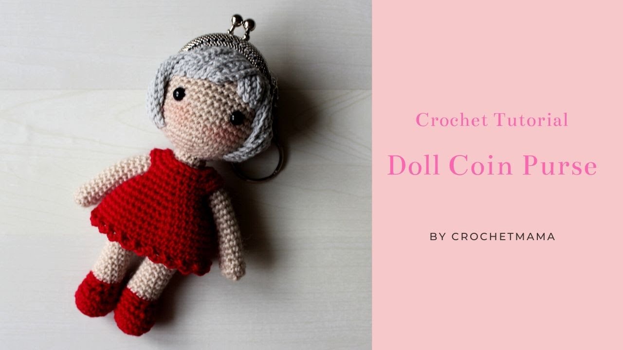 Crochet Amigurumi Doll Coin Purse Tutorial & Pattern