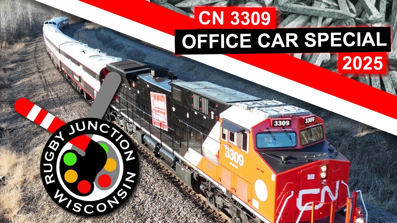CN Office Car Special at Rugby Junction WI