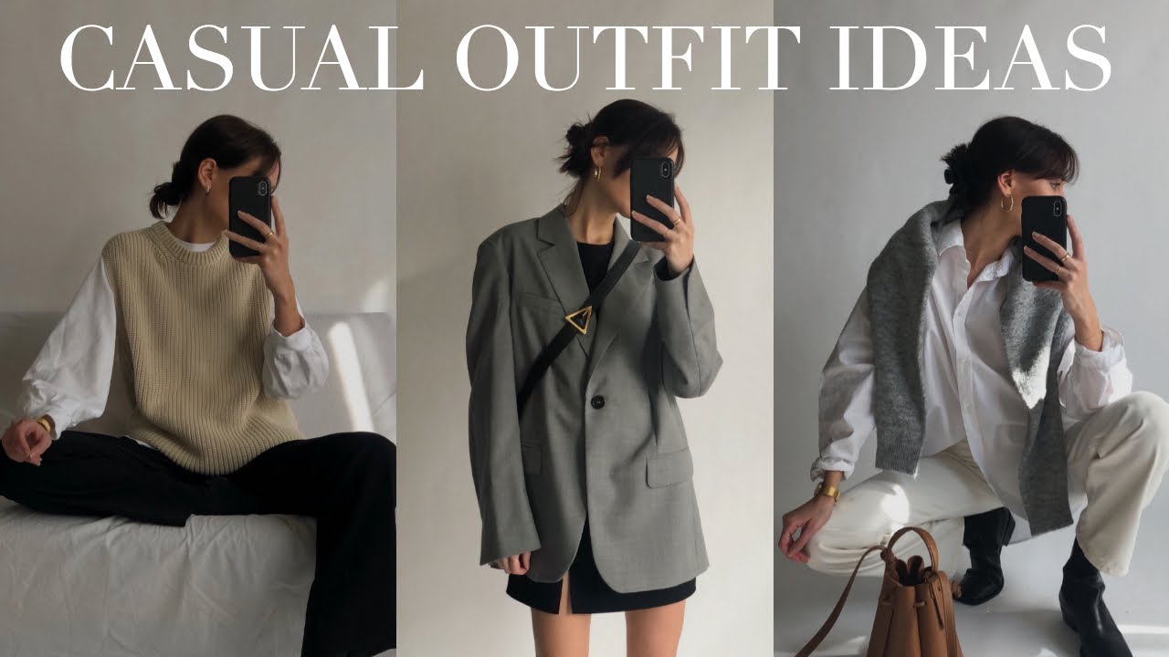 12 CASUAL OUTFIT IDEAS | For Transeasonal/Inbetween Weather / Spring/Autumn Looks