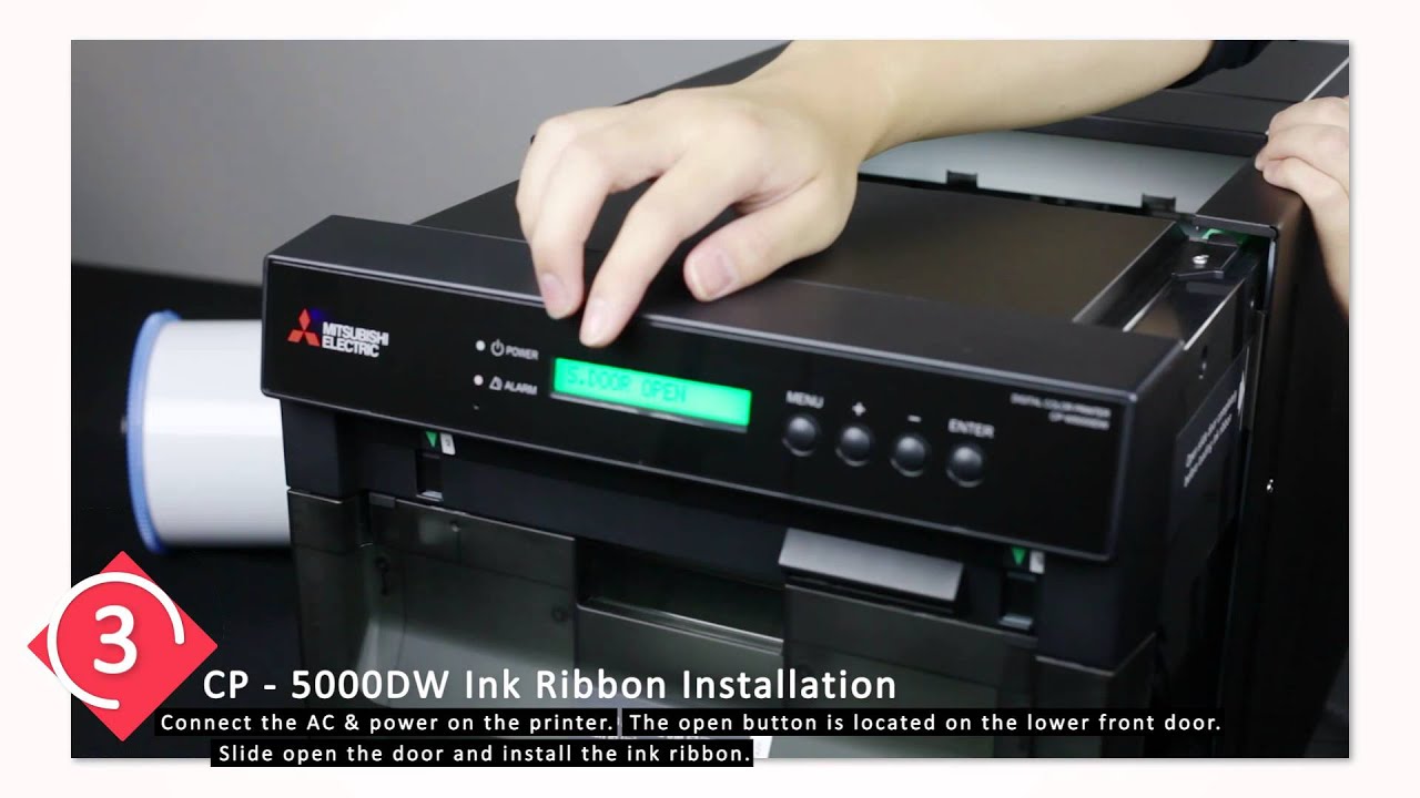 CP-W5000DW Duplex Printer Media Installation