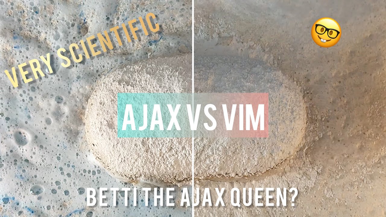 💙🤍Ajax Vs Vim❤️💚 Powder+Water Comparison🤓Very Scientific😂ASMR Sponge Squeezing💕