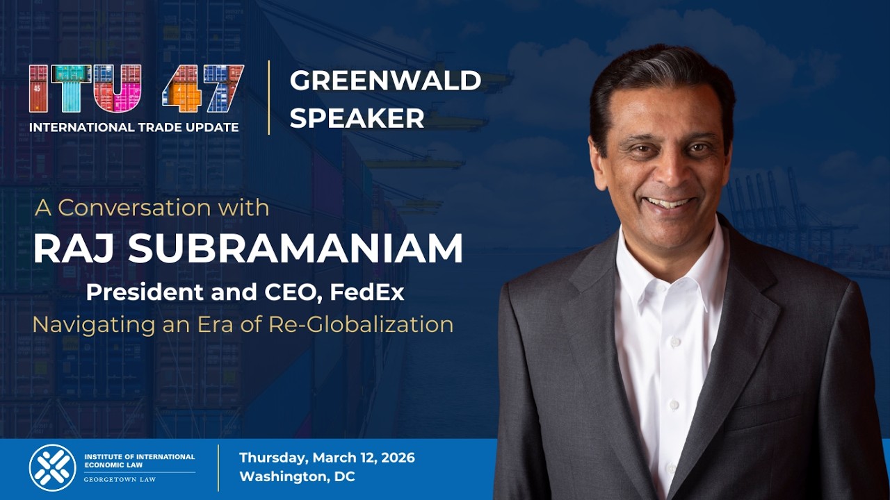 A Conversation with Raj Subramaniam, CEO & President of FedEx Corporation, 9th Greenwald Lecture