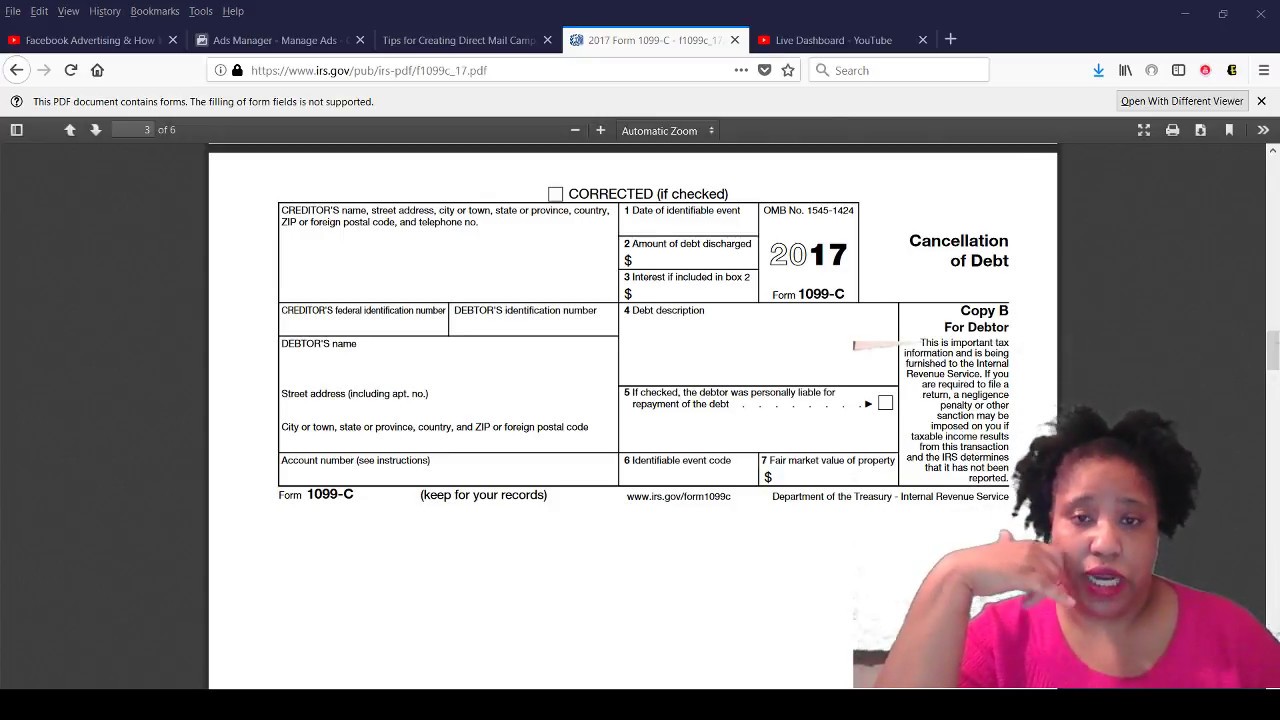 1099- C Cancellation of Debt & Debt Settlement 