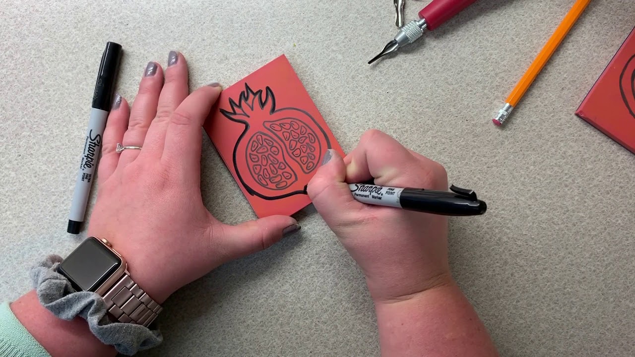 Printing with Stamps   Negative Space and Carving