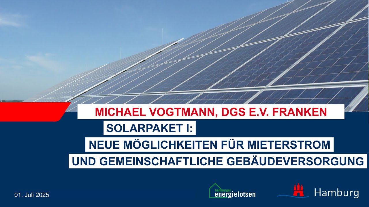 Solarpaket I: Neue Möglichkeiten für Mieterstrom und gemeinschaftliche Gebäudeversorgung