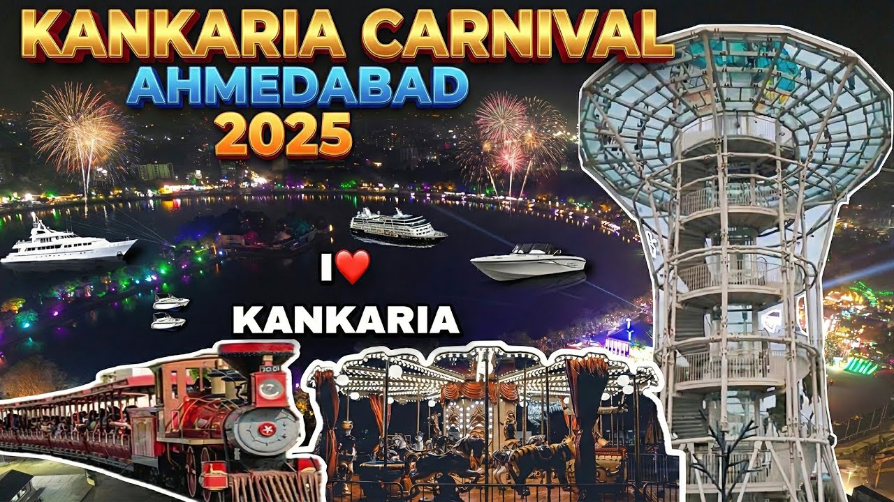 Kankaria Carnival 2025 | Full Night Vlog 🎠✨ | Food, Rides & Fun | Ahmedabad ✨