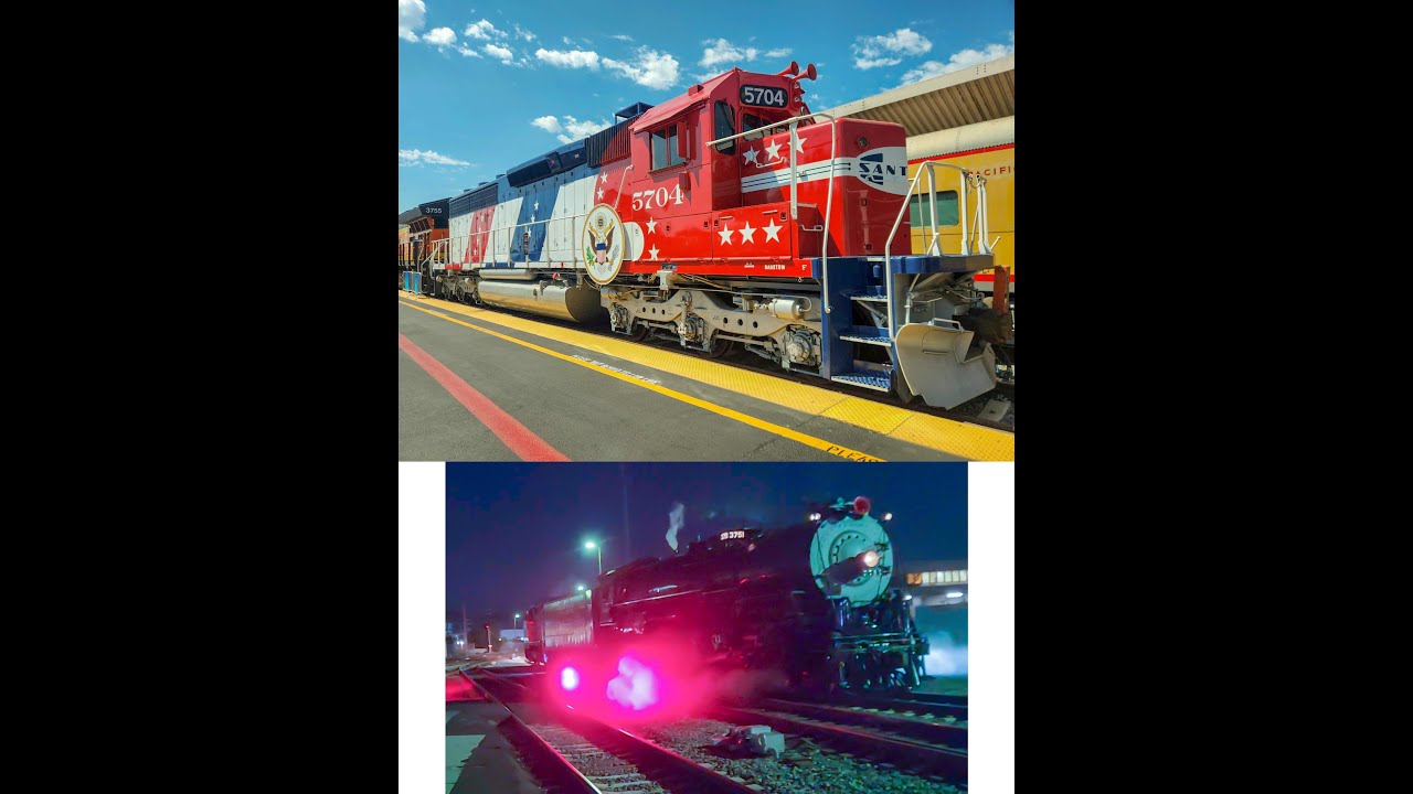9-9,10-23! Railfanning Fullerton, LAUPT! Featuring NS consist, ATSF 3751, fun Chief, & AMTK 509!!!