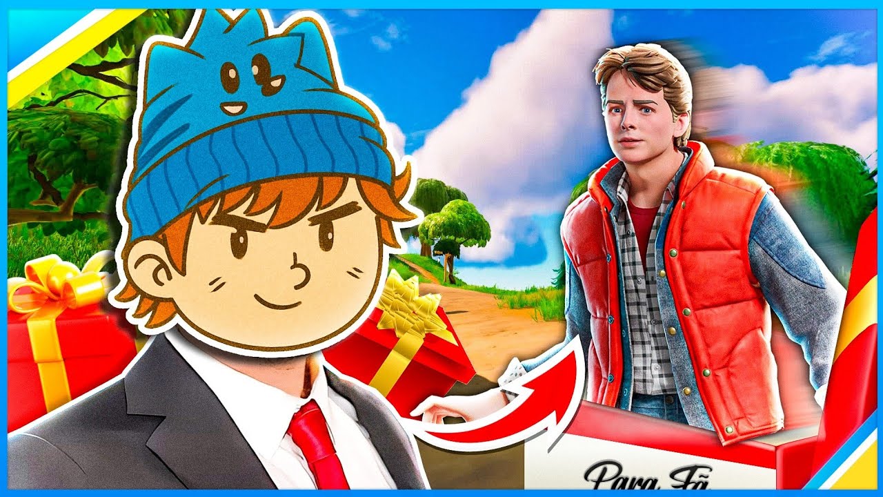 Dei um presente SURPRESA para um Inscrito! - FORTNITE