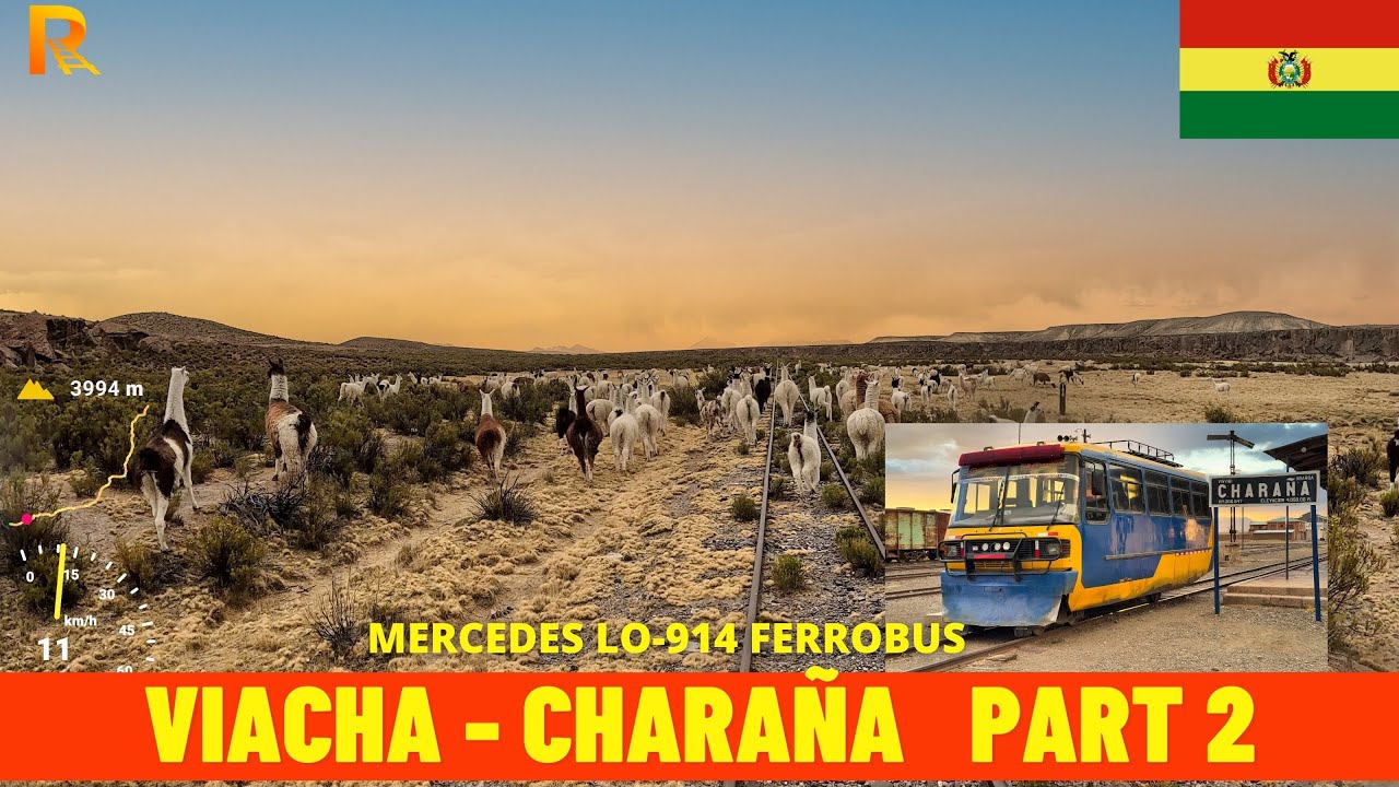 Cab Ride Viacha - Charaña Part 2 (Arica–La Paz Railway, Bolivia) train driver's view 4K