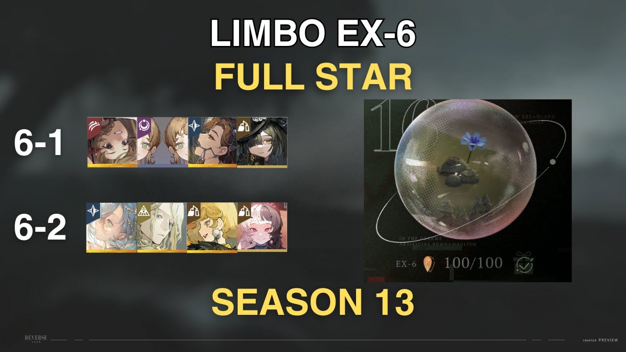 【Reverse: 1999】1.5 Limbo EX 6 Full Star Clear Season 13