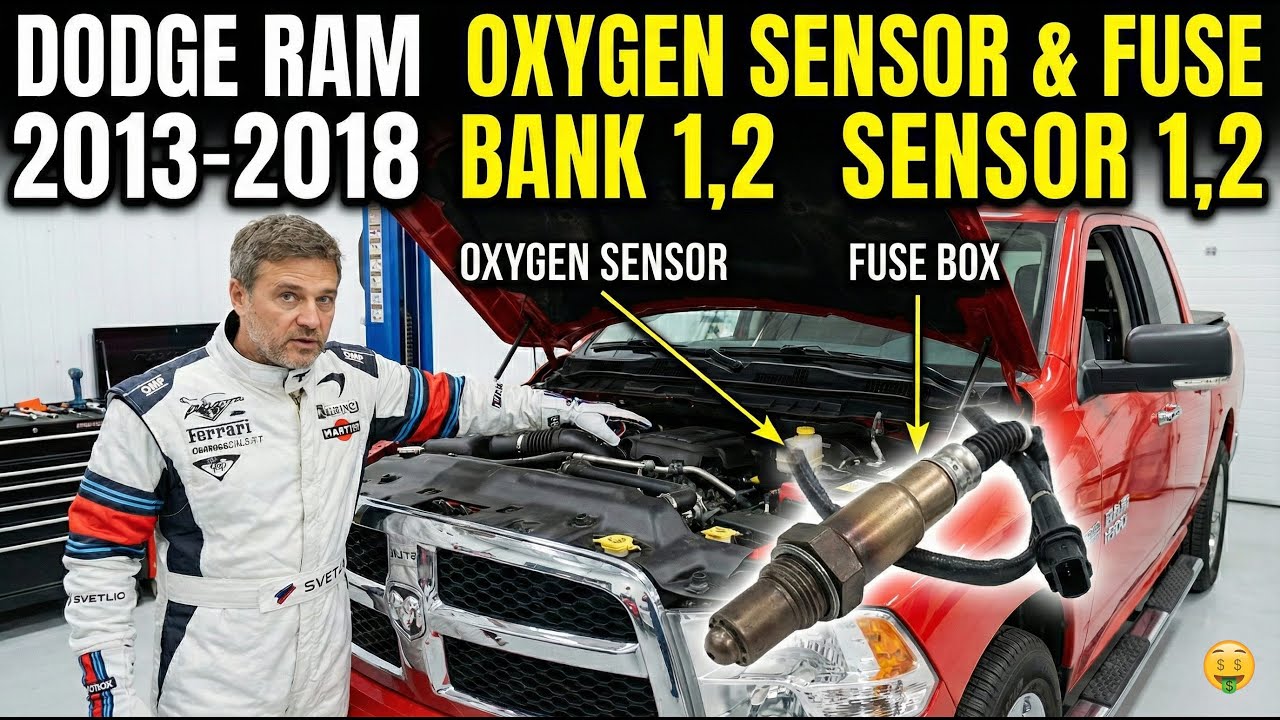 Как найти предохранитель кислородного датчика на Dodge Ram (блоки 1 и 2, датчики 1 и 2)
