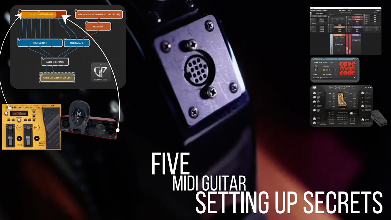 Five MIDI Guitar setting up secrets