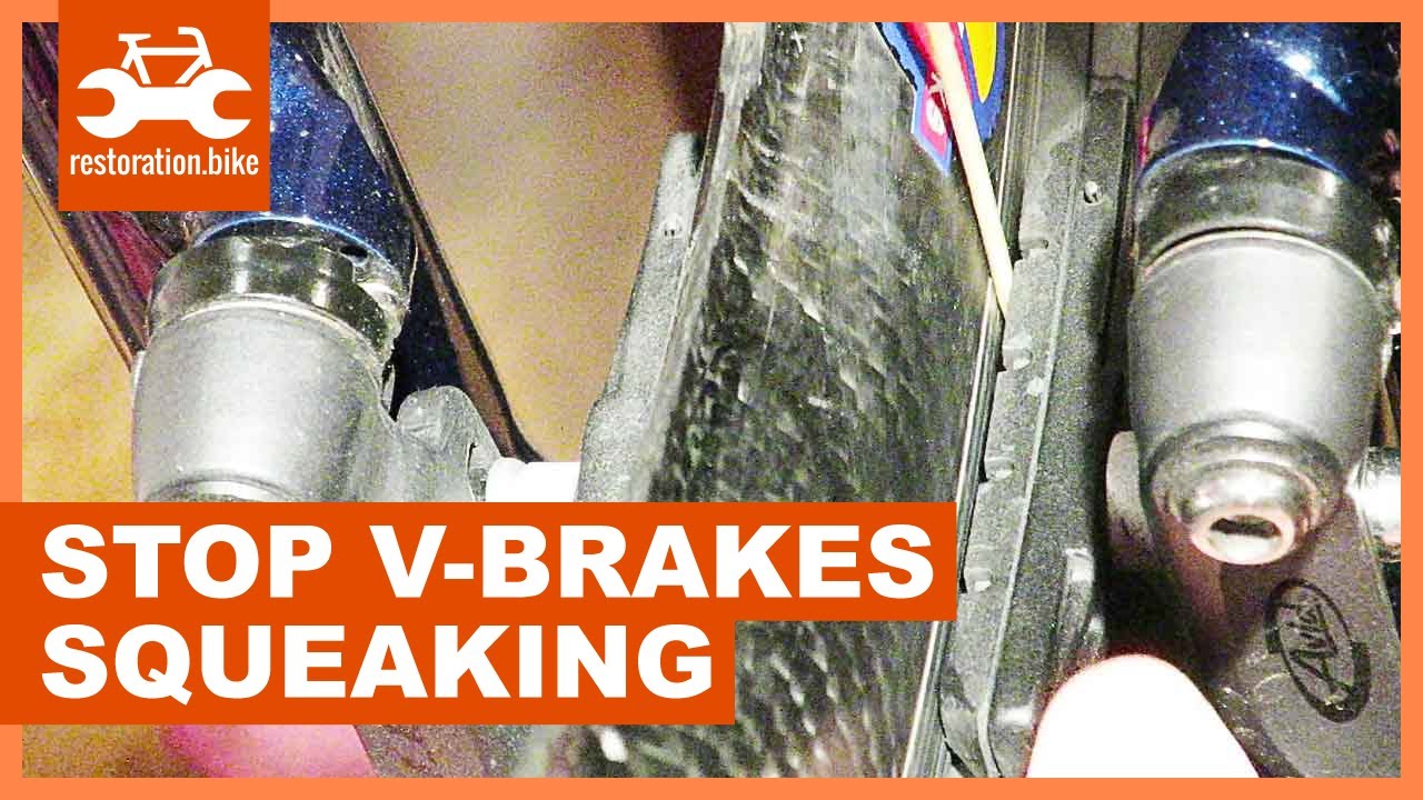 How to stop v-brakes squeaking