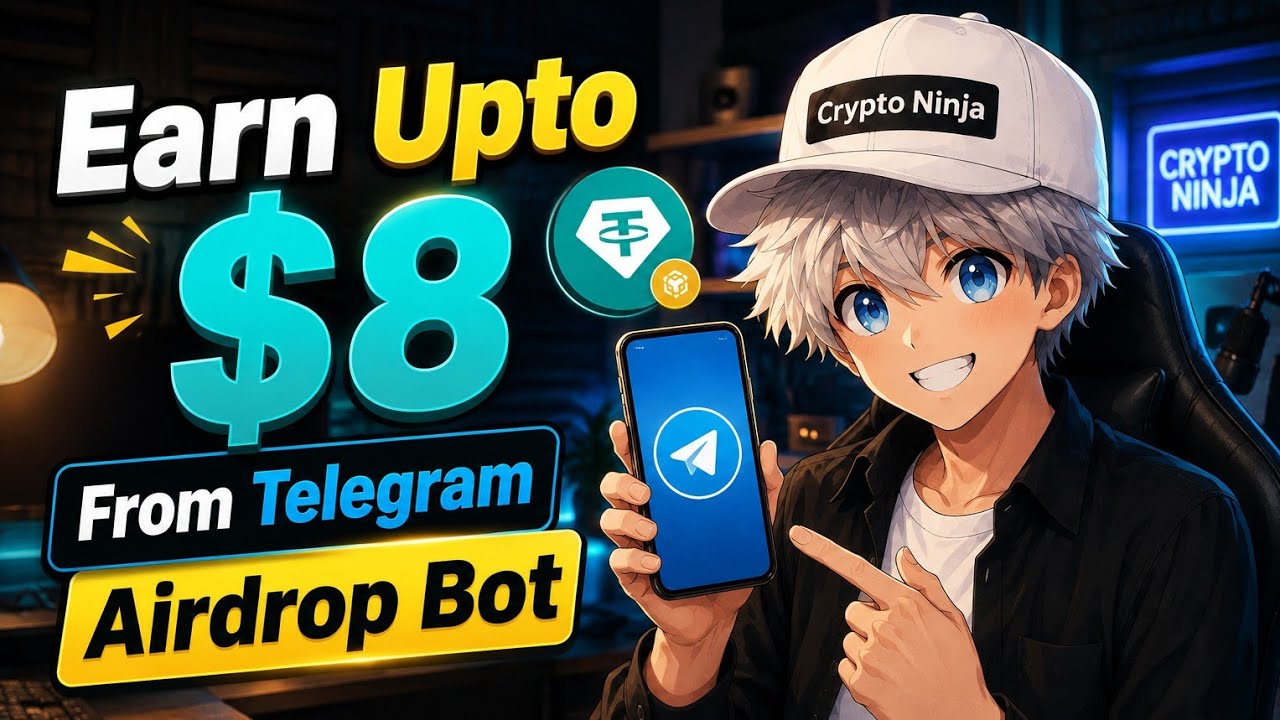 Telegram Airdrop Bot থেকে $8 পর্যন্ত আয় করার সুযোগ। 💰 | সম্পূর্ণ Airdrop Join করার নিয়ম।
