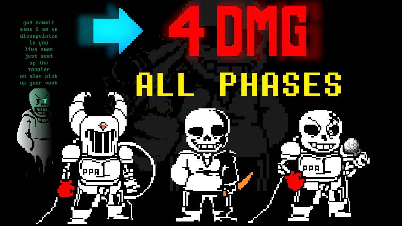Distrust 2 ALL PHASES w/ 4 DMG MODE!! (Seperate) (Cooler Edition) | Undertale Fangame