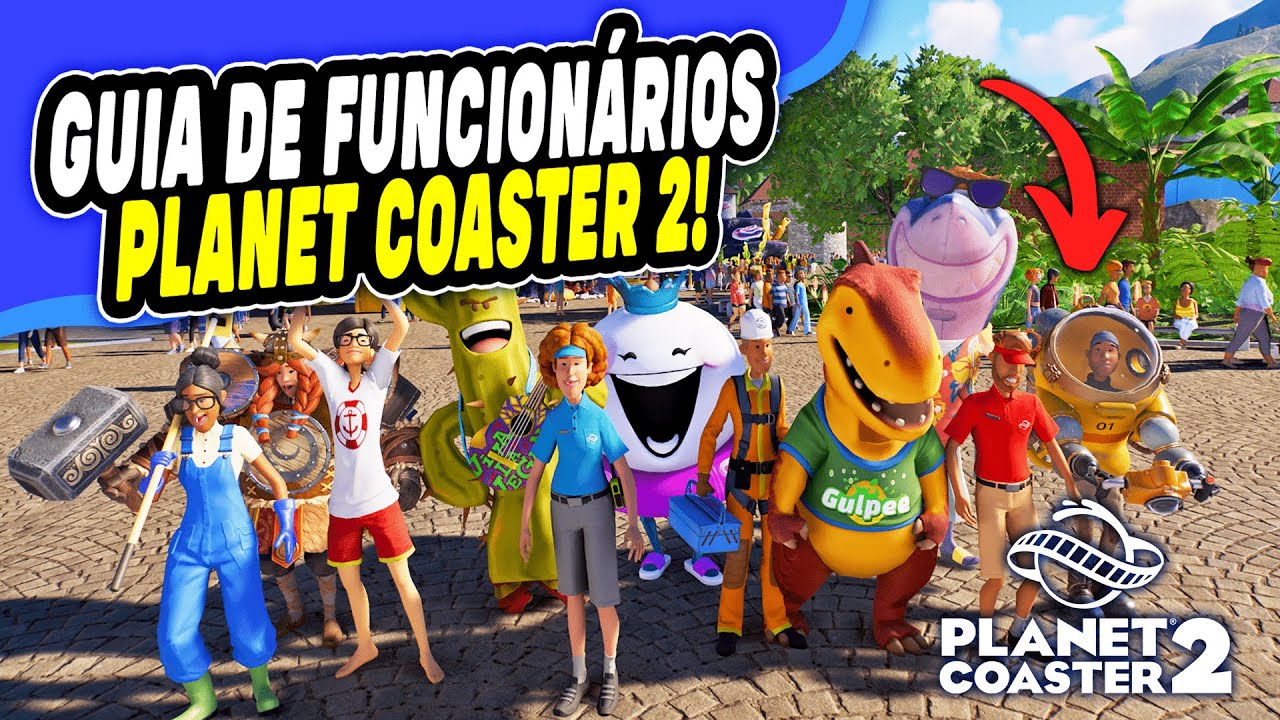 🎢 GUIA COMPLETO: FUNCIONÁRIOS no PLANET COASTER 2! 🎡🌟
