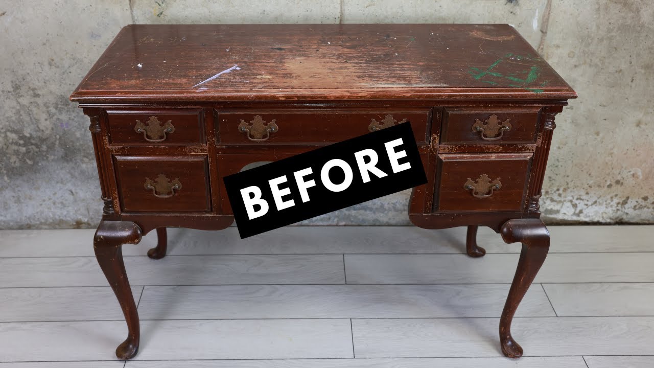Extreme Makeover ~ Old Desk/Vanity