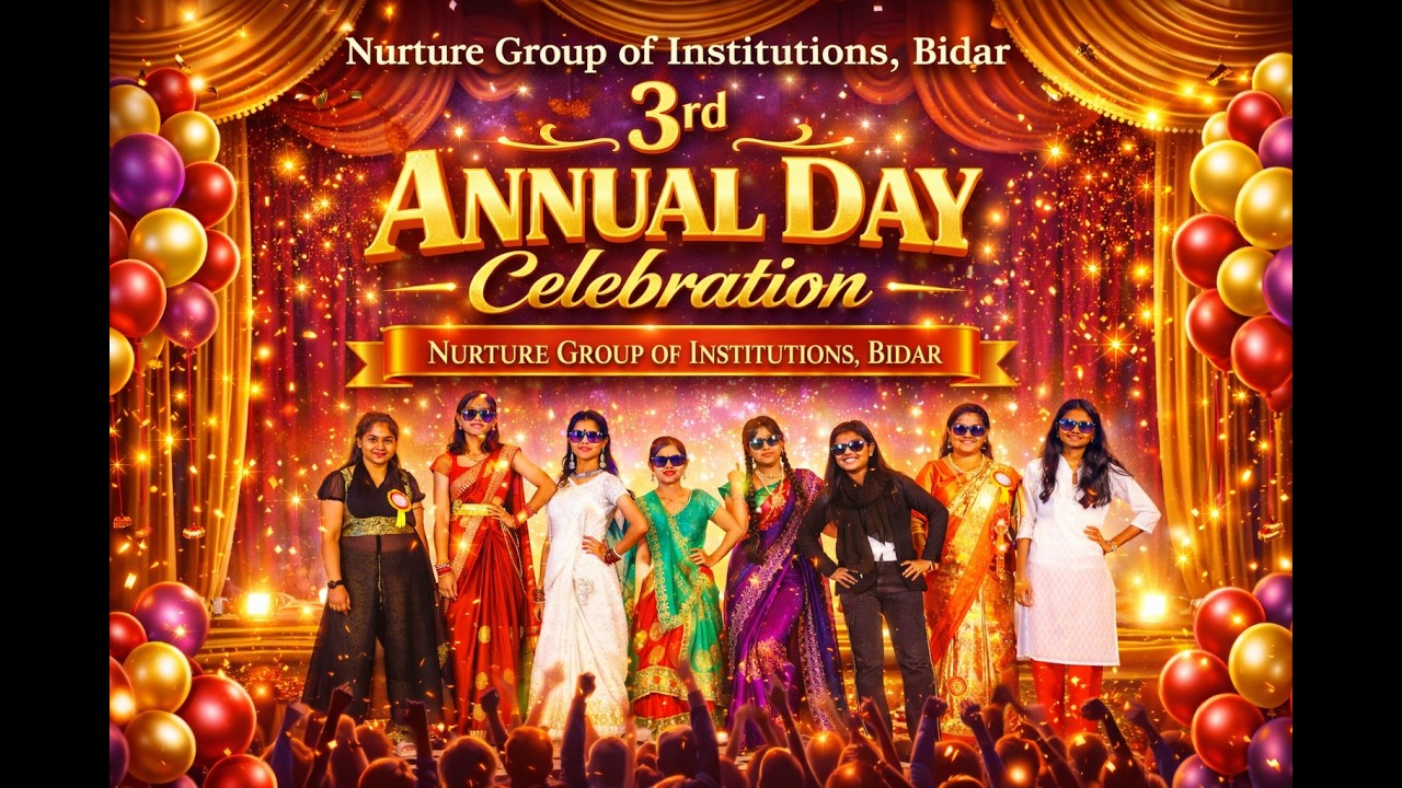 3rd Annual Day Celebration 2026 | Nurture Group of Institutions, Bidar 🎉✨