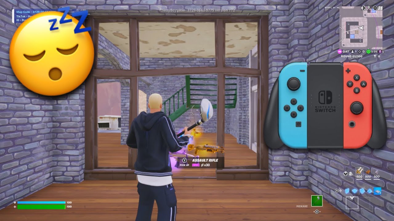 Nintendo Switch Controller ASMR 😴 (Fortnite Tilted Zone Wars Gameplay)