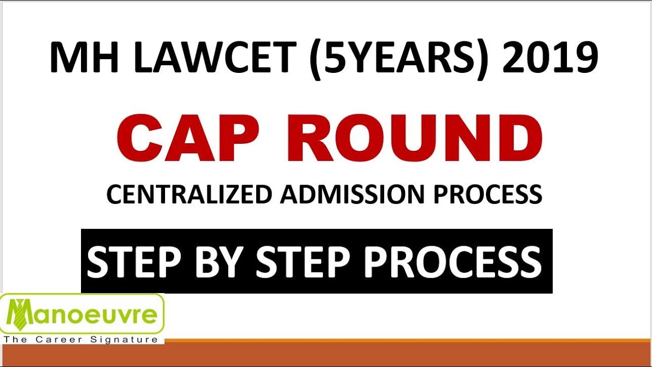 MH LAWCET (5YEARS) 2019 - CAP ROUND  - STEP BY STEP PROCESS